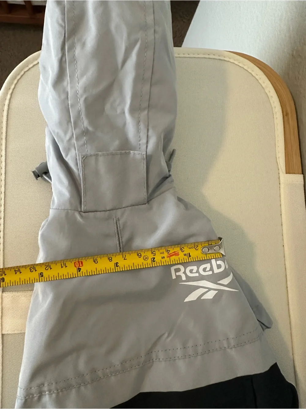 Reebok dog’s Gray and Black rain Jacket